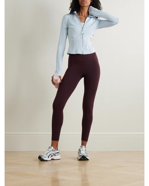 lululemon athletica Blue Define Verkürzte Jacke Aus Nulu-Material