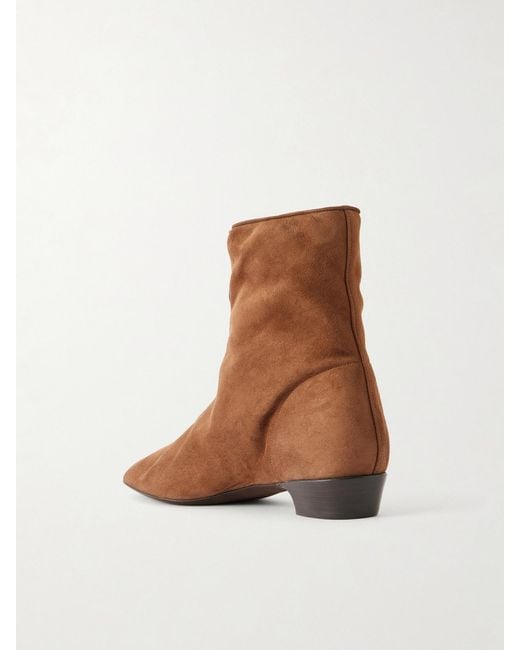 Herbert Levine Brown Easy Does It 25 Suede Ankle Boots