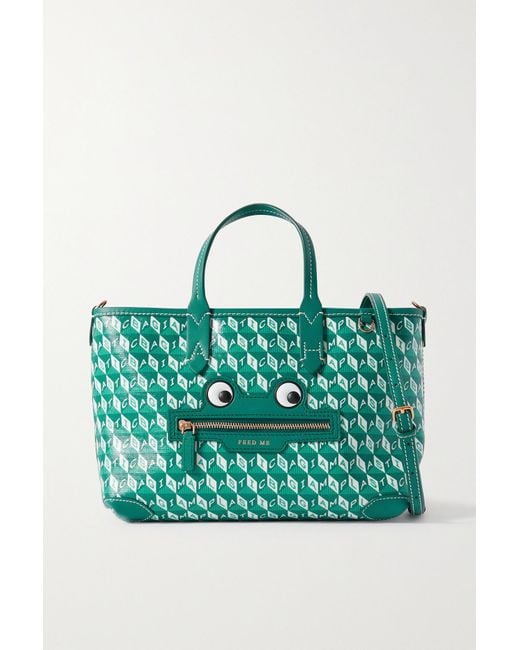 Anya Hindmarch + Net Sustain I Am A Plastic Bag Frog Xs Leather And