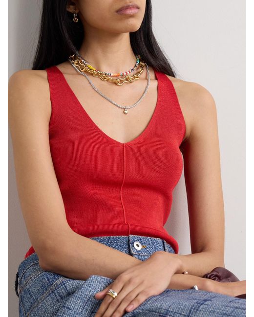 Collier En Argent Sterling Et En Plaqué Or Gordita Loren Stewart en coloris White