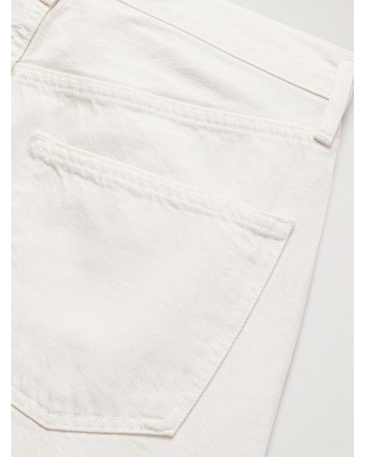 Agolde White '90S Mid-Rise Straight-Leg Jeans