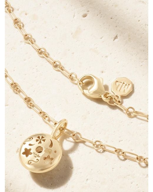 Marlo Laz Natural Lasso 14-Karat Diamond Necklace