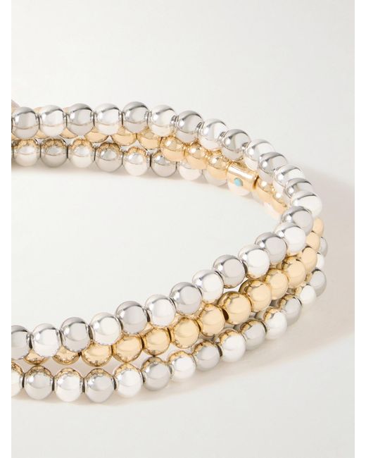 Roxanne Assoulin Natural Mixed Metals Set Of Six And-Tone Bracelets