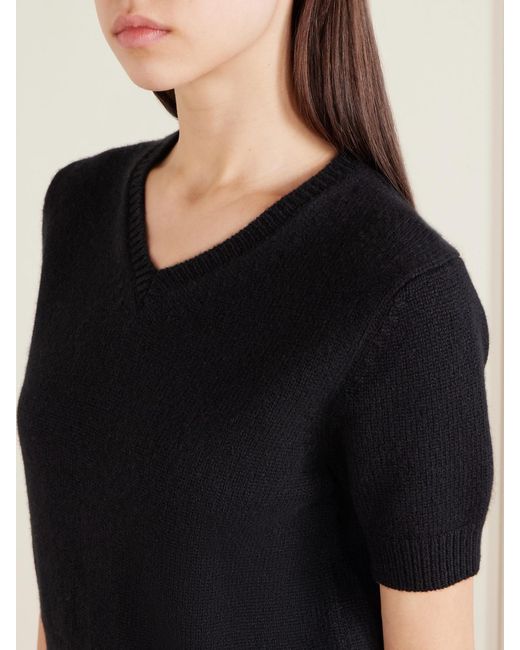 Khaite Black Jas Cashmere Sweater