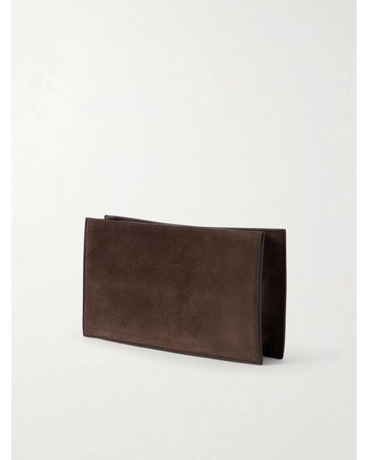 Metier Brown Ease Suede Clutch