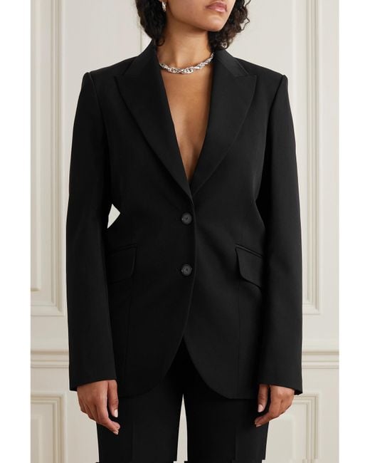 Stella McCartney Black Net Sustain Stretch-Wool Twill Blazer