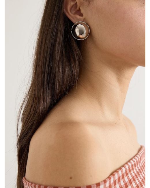 Alaïa Metallic Sphere-Tone Earrings