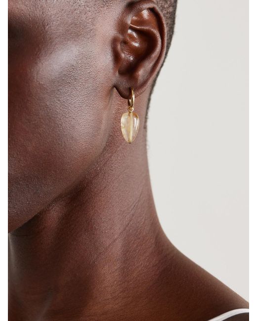 Boucles D'Oreilles En Or 14 Carats (585/1000) Recyclé Et Quartz Pebble BY PARIAH en coloris Natural