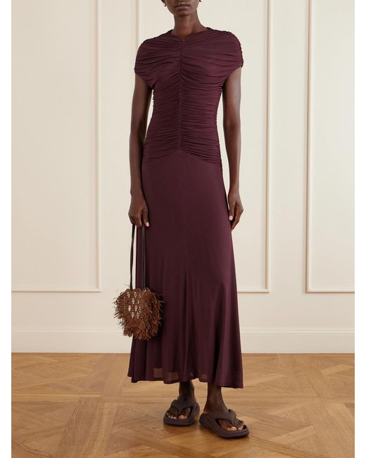 Rabanne Brown Embellished Raffia Shoulder Bag