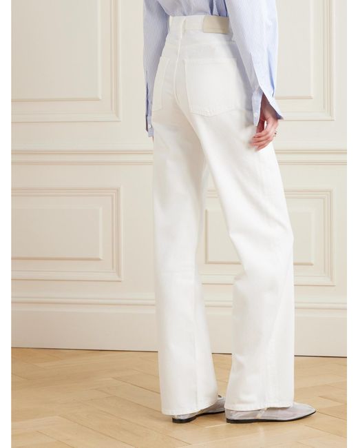 Citizens of Humanity White Annina High-Rise Straight-Leg Jeans