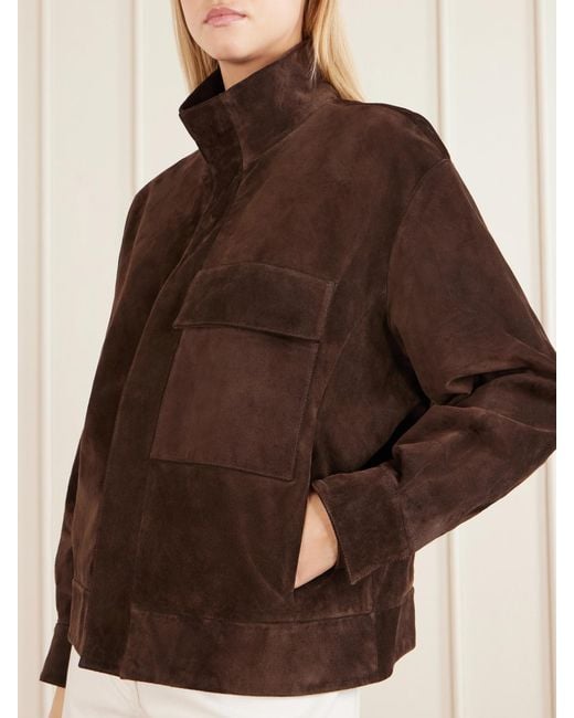 Nili Lotan Brown Cirque Suede Jacket