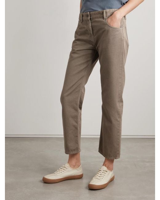 The Row Natural Riaco Verkürzte, Tief Sitzende Jeans Mit Geradem Bein