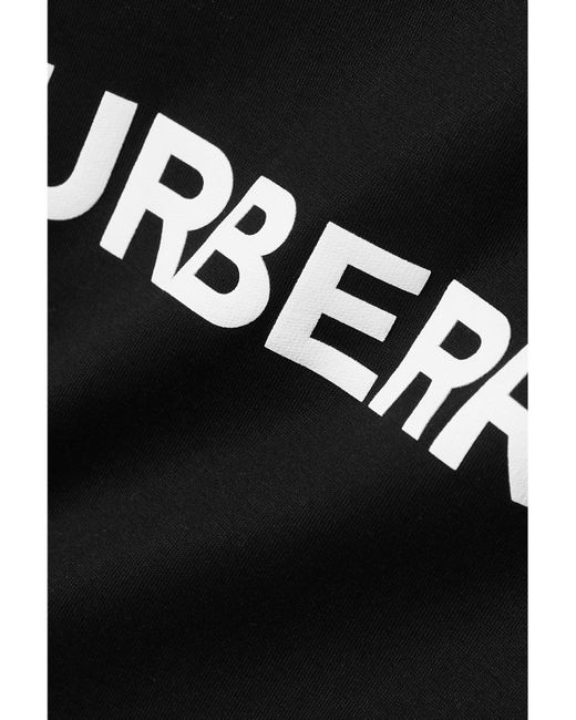Burberry Black Printed Cotton-Jersey T-Shirt