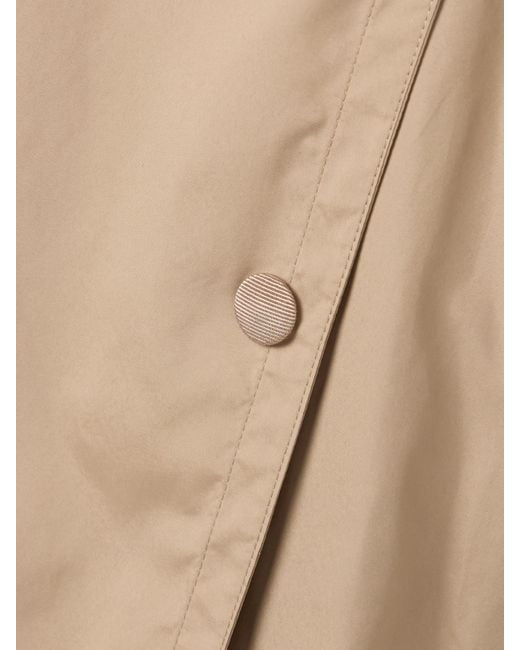 Moncler Natural Barbentane Belted Double-Breasted Padded Shell Down Trench Coat