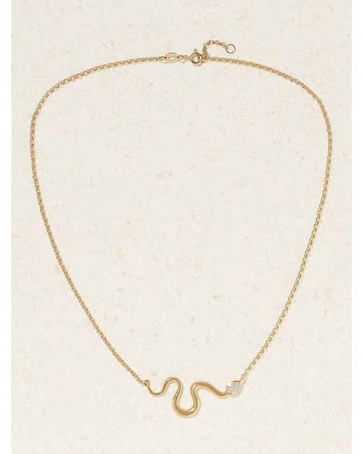 L'Atelier Nawbar Natural Boa 18-Karat Diamond Necklace