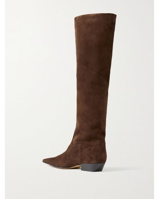 Khaite Brown Marfa Classic Flat Knee High Boot