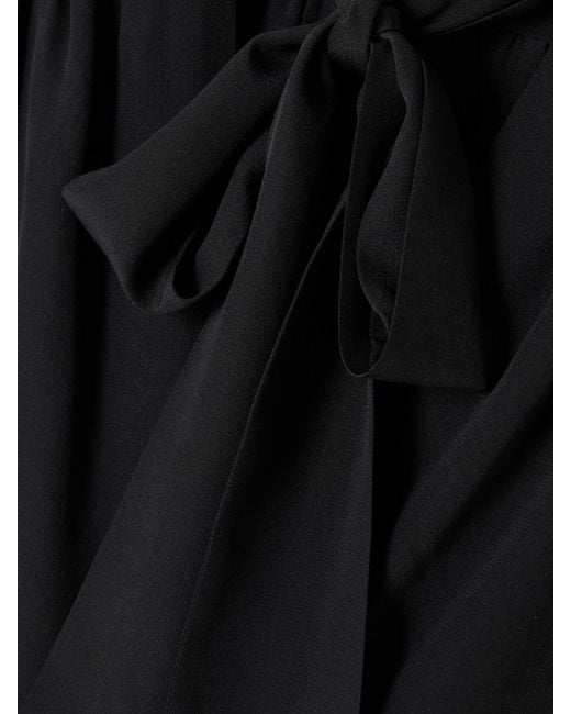 Nili Lotan Black Colt Pussy-Bow Silk Crepe De Chine Blouse
