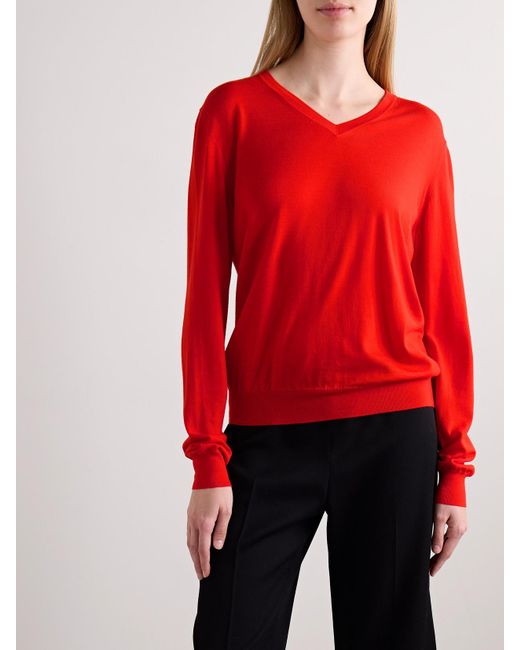 The Row Red Haius Wollpullover