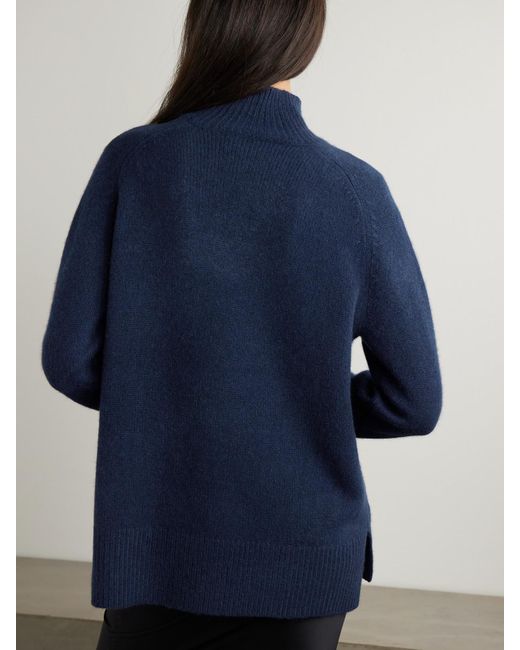 arch4 Blue Edith Cashmere Turtleneck Sweater