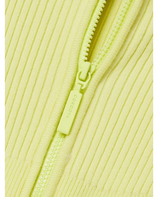 CORDOVA Yellow Butte Ribbed Merino Wool-Blend Turtleneck Bodysuit