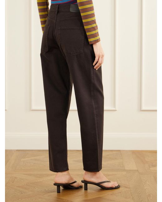 Citizens of Humanity Brown The Taper Jean Mid-Rise Straight-Leg Jeans