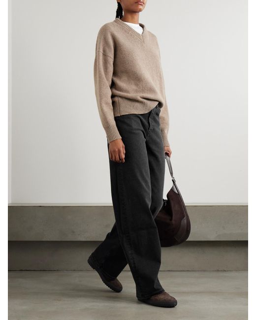 Re/done Blue The Marielou High-Rise Wide-Leg Jeans