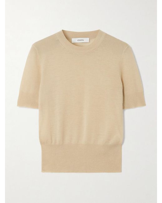 Joseph Natural Cashair Cashmere Top