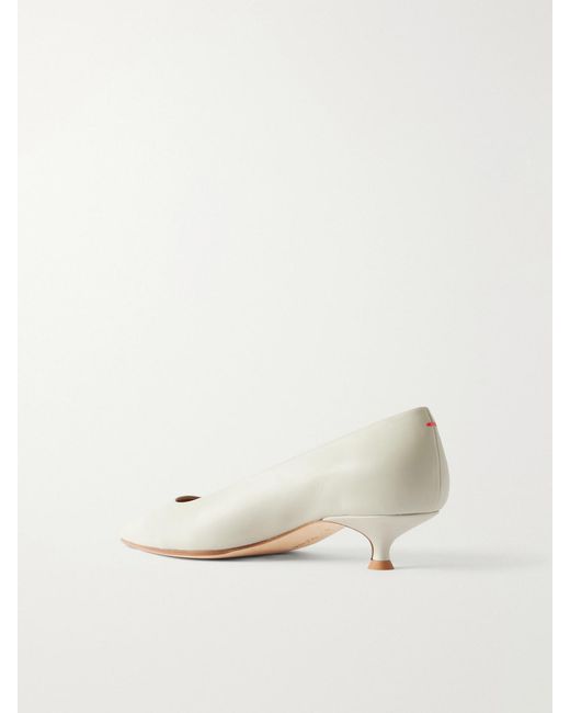 Aeyde Natural Cari 35 Leather Pumps