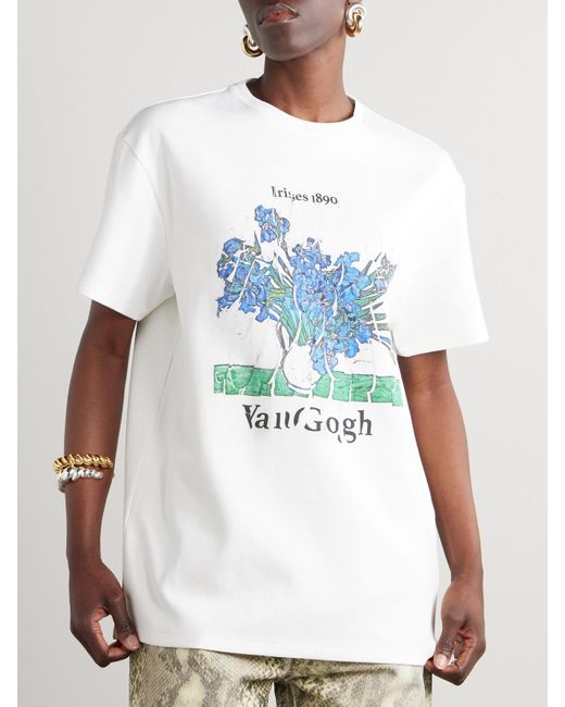 Loewe Blue T-Shirt Aus Jersey Aus Einer Baumwollmischung Mit Print