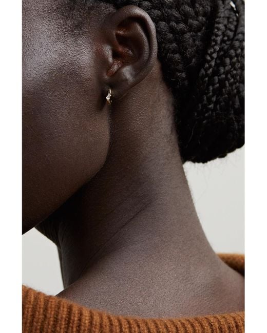 Suzanne Kalan Natural 18-Karat Diamond Hoop Earrings