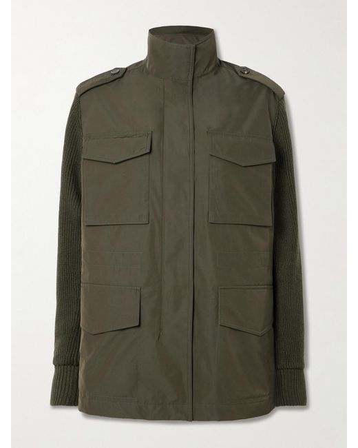 James Purdey & Sons Green Chillingham Jacke Aus Shell Mit Einsätzen Aus Wolle