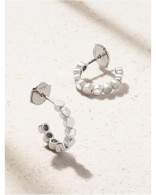 Messika Natural D-Vibes Mini 18-Karat Diamond Hoop Earrings