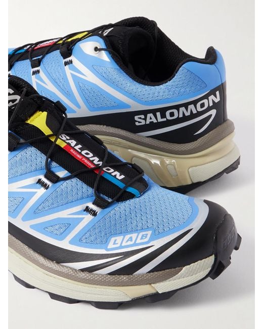 Salomon Blue Xt-6 Sneakers Aus Mesh Mit Gummibesätzen