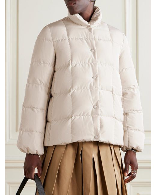 Moncler Natural Cochevinne Daunenjacke Aus Gestepptem Shell