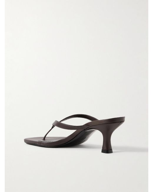 Staud Natural Freja Leather Sandals