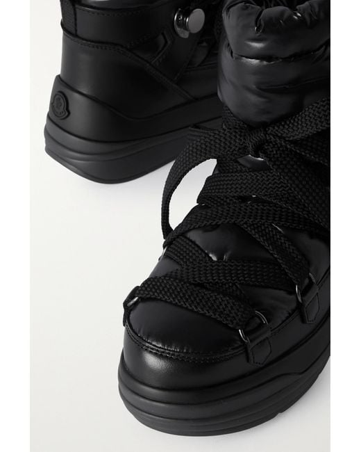 moncler black down insolux ankle boots