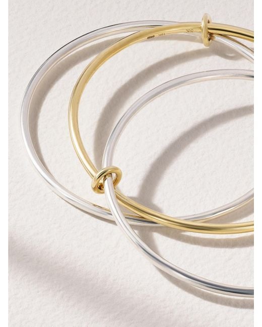 Spinelli Kilcollin Natural Lumin Set Of Three 18-Karat And Bracelets