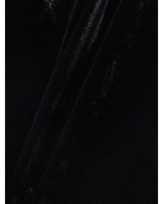 Rick Owens Black Arrowhead Velvet Gown