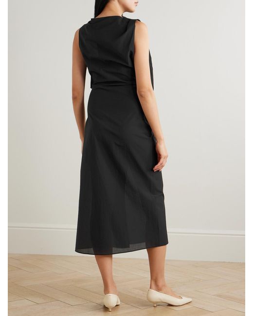 tweed midi dress with sleeves M.m.lafleur Meredith Slub Tweed Dress