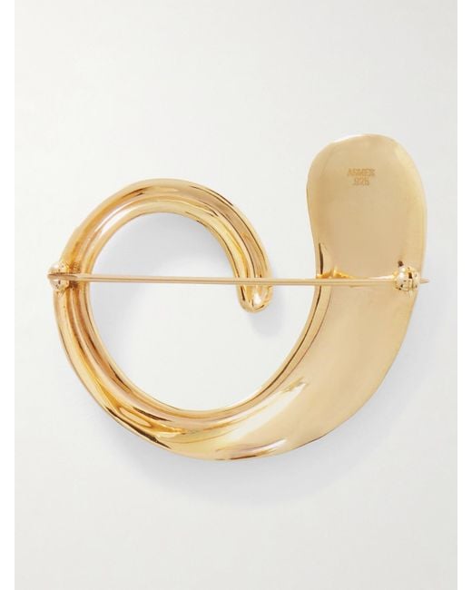 Agmes Metallic Marta Recycled Vermeil Brooch