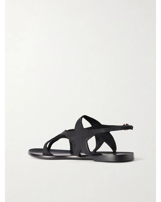 Gabriela Hearst Black Star Suede Sandals