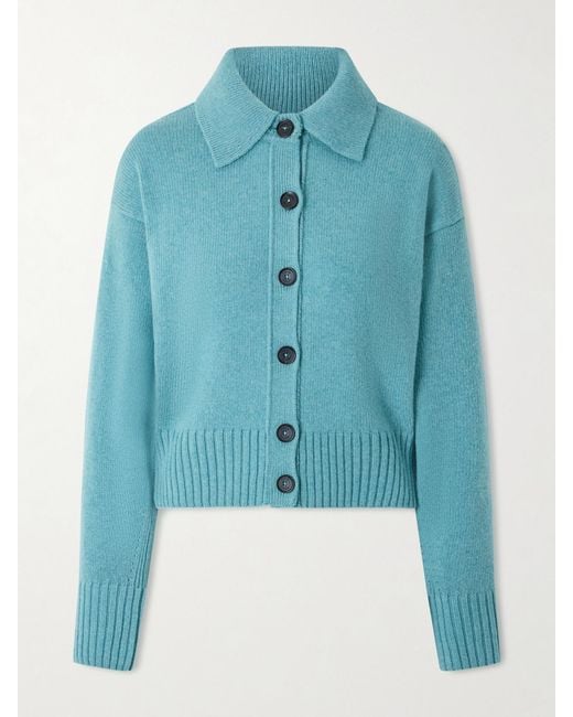 Proenza Schouler Blue Rocio Cashmere-Blend Cardigan