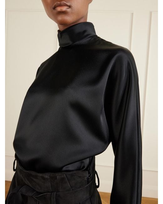 Galvan Black Phoenix Satin Shirt