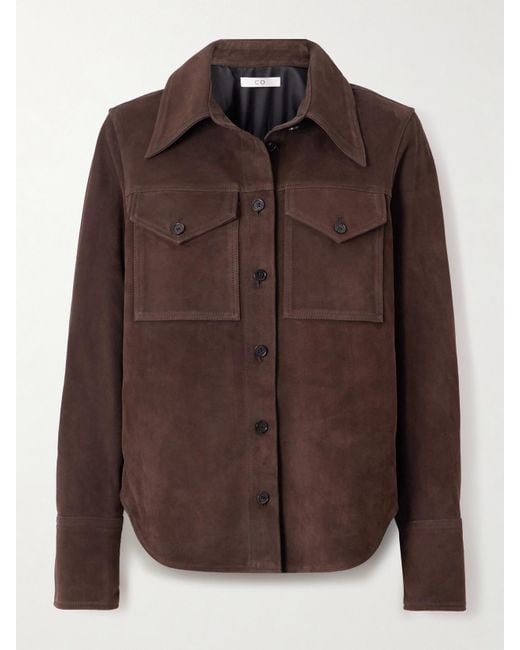 Co. Brown Hemd Aus Veloursleder