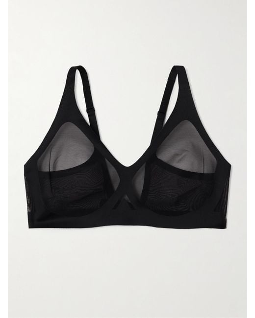 Spanx Black Supersmooth Sheersense Soft-Bh Aus Stretch-Material