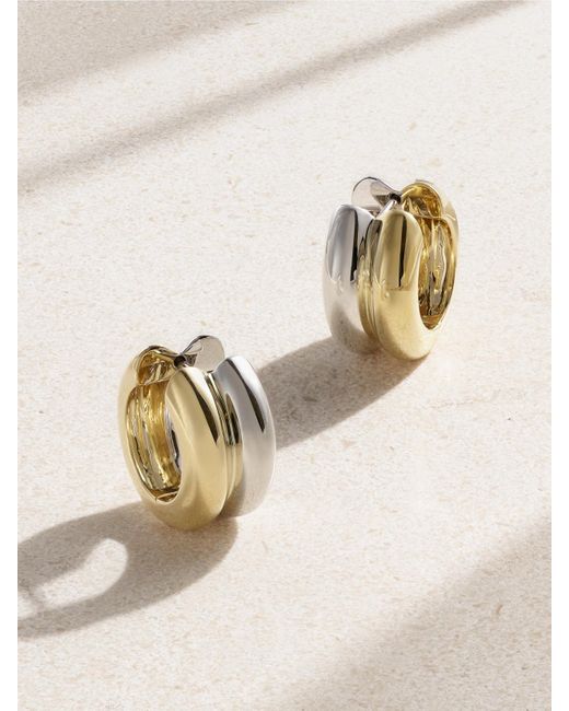 Yvonne Léon Natural Paire De Créoles Bouées 9-Karat And Earrings