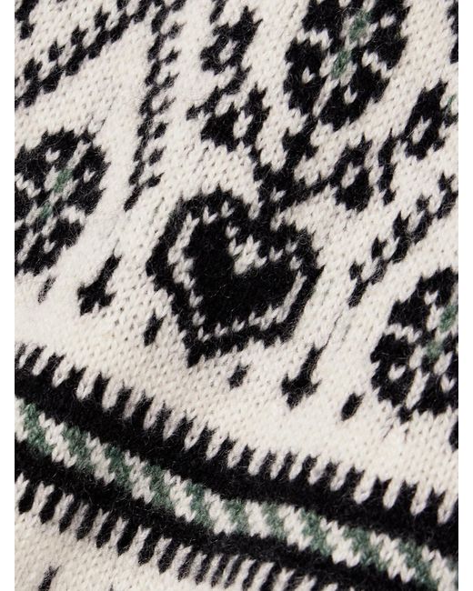 Khaite Natural Guy Intarsia Cashmere-Blend Sweater