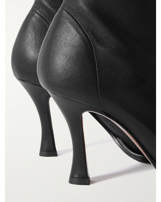 Neous Black Lea Stretch-Leather Ankle Boots