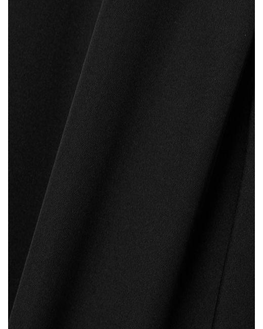 Khaite Black Mehna Lace-Up Silk Crepe De Chine Mini Dress