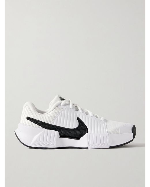 white nike mesh sneakers